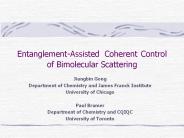 Entanglement-Assisted Coherent Control of Bimolecular Scattering