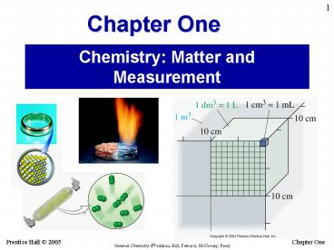 Chemistry: Matter and Measurement
