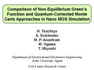 Comparison of Non-Equilibrium Green