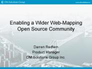 Enabling a Wider Web-Mapping Open Source Community