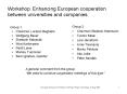 Workshop: Enhancing European cooperation between universities and companies PowerPoint PPT Presentation