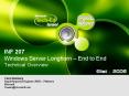 INF 207 Windows Server Longhorn End to End Technical Overview PowerPoint PPT Presentation