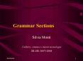 Grammar Sections PowerPoint PPT Presentation