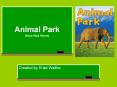 Animal Park Word Wall Words PowerPoint PPT Presentation