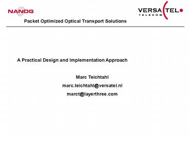 A Practical Design and Implementation Approach