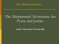 The Muhammad Ali institute for Peace and Justice PowerPoint PPT Presentation
