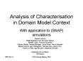Analysis of Characterisation in Domain Model Context PowerPoint PPT Presentation