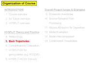 Organization of Course