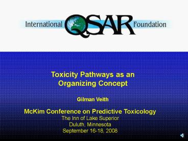 McKim Conference on Predictive Toxicology