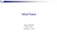 Virtual Teams PowerPoint PPT Presentation