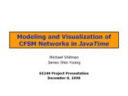 Modeling and Visualization of CFSM Networks in JavaTime