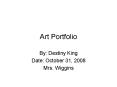 Art Portfolio PowerPoint PPT Presentation
