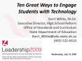 Ten Great Ways to Engage Students with Technology PowerPoint PPT Presentation