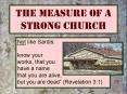 The Measure of a Strong Church PowerPoint PPT Presentation