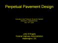 Perpetual Pavement Design PowerPoint PPT Presentation