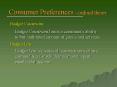Consumer Preferences ordinal theory PowerPoint PPT Presentation
