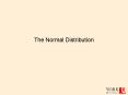 The Normal Distribution PowerPoint PPT Presentation