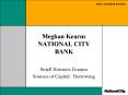 Meghan Kearns NATIONAL CITY BANK PowerPoint PPT Presentation