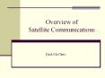 Overview of Satellite Communications PowerPoint PPT Presentation