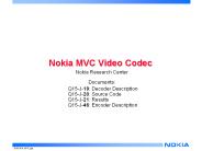 Nokia MVC Video Codec