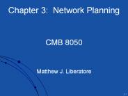 Chapter 3: Network Planning