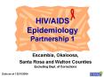 HIV/AIDS Epidemiology Partnership 1 PowerPoint PPT Presentation