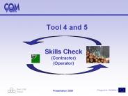 Tool 4 and 5