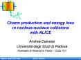 Charm production and energy loss in nucleus-nucleus collisions with ALICE PowerPoint PPT Presentation