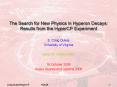 The Search for New Physics in Hyperon Decays: Results from the HyperCP Experiment PowerPoint PPT Presentation
