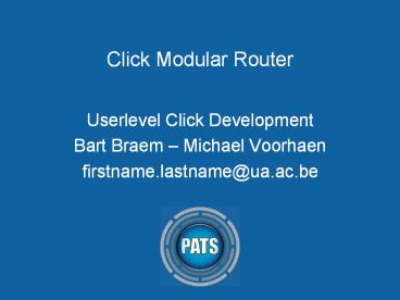 presentation player overlay