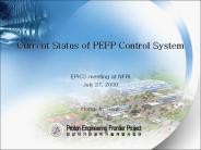 Current Status of PEFP Control System