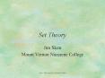 Set Theory PowerPoint PPT Presentation