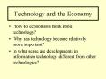 Technology and the Economy PowerPoint PPT Presentation