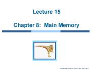 Lecture 15 Chapter 8: Main Memory