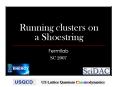 Running clusters on a Shoestring PowerPoint PPT Presentation