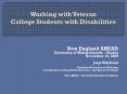 Working with Veteran College Students with Disabilities PowerPoint PPT Presentation