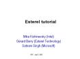 Esterel tutorial PowerPoint PPT Presentation