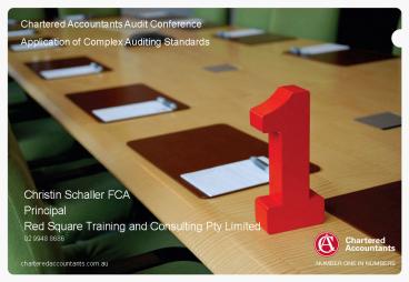 Chartered Accountants Audit Conference