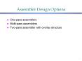 Assembler Design Options PowerPoint PPT Presentation