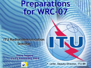 Preparations for WRC07