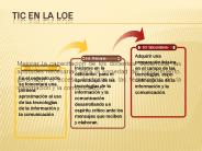 LAS TIC EN LA LOE