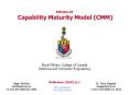 EEE492'25 Capability Maturity Model CMM PowerPoint PPT Presentation