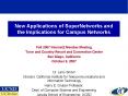 New Applications of SuperNetworks and the Implications for Campus Networks PowerPoint PPT Presentation