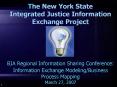 The New York State Integrated Justice Information Exchange Project BJA Regional Information Sharing PowerPoint PPT Presentation