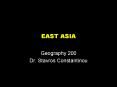EAST ASIA PowerPoint PPT Presentation