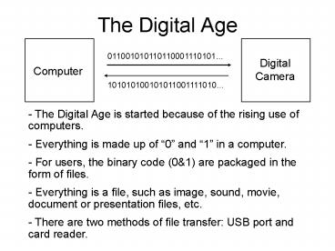 The Digital Age presentation | free to view