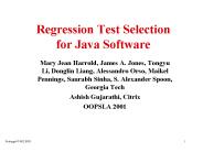 Regression Test Selection for Java Software