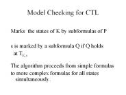 Model Checking for CTL