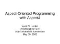 AspectOriented Programming with AspectJ PowerPoint PPT Presentation