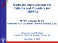 MIPPA Changes to Medicare Part D LIS PowerPoint PPT Presentation